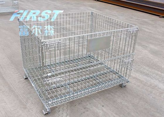 फोर रिंग्स 0.31m3 6.3 मिमी गेज वायर मेष बॉक्स पैलेट