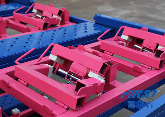 RAL जस्ती लॉजिस्टिक कार इंजन टर्नओवर Stackable Steel Pallets