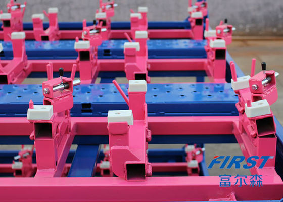 RAL जस्ती लॉजिस्टिक कार इंजन टर्नओवर Stackable Steel Pallets