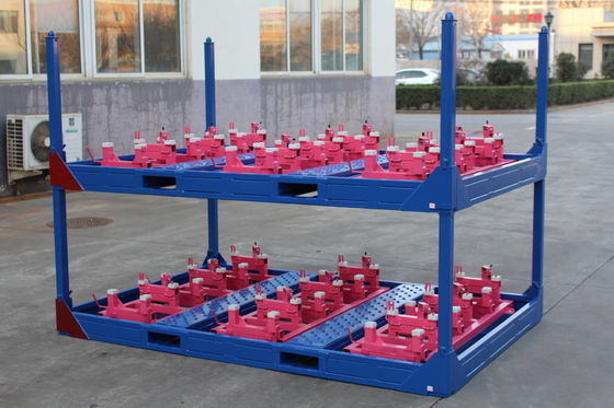 2000KGS 4 परतें Detachable Stackable Steel Pallets