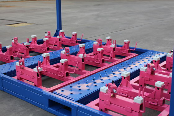 2000KGS 4 परतें Detachable Stackable Steel Pallets