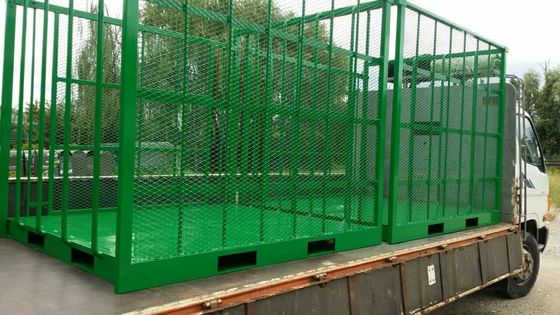 जस्ता चढ़ाया 1250 मिमी ऊँचाई फोर्कलिफ्ट गाइड स्टील टायर पैलेट